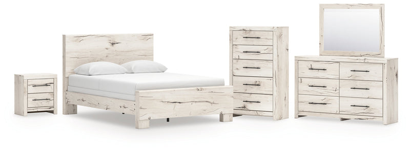 Lawroy Panel Bed, Dresser, Mirror, Chest & Nightstand, Bedroom Set