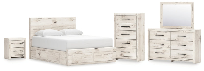 Lawroy Panel Bed, Dresser, Mirror, Chest & Nightstand, Bedroom Set