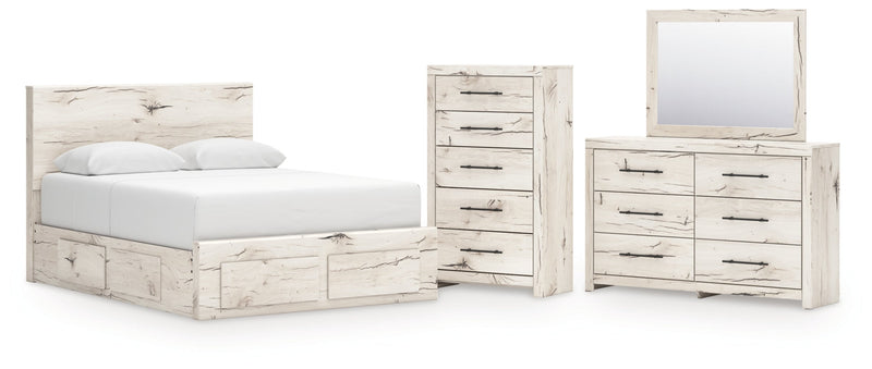 Lawroy Panel Bed, Dresser, Mirror, Chest & Nightstand, Bedroom Set
