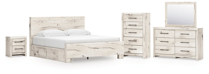 Lawroy Panel Bed, Dresser, Mirror, Chest & Nightstand, Bedroom Set