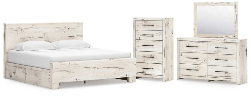 Lawroy Panel Bed, Dresser, Mirror, Chest & Nightstand, Bedroom Set