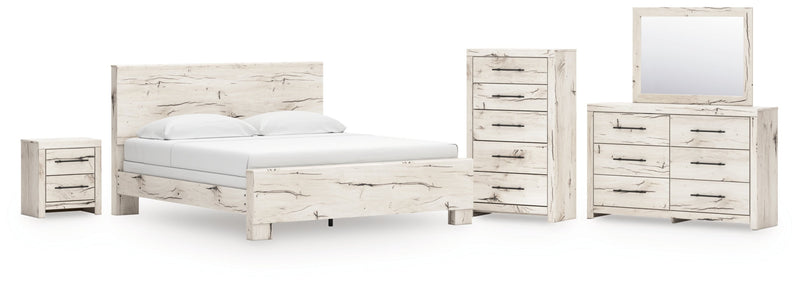 Lawroy Panel Bed, Dresser, Mirror, Chest & Nightstand, Bedroom Set