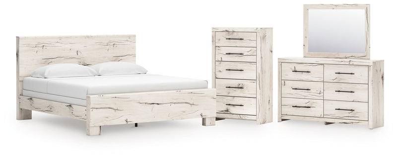 Lawroy Panel Bed, Dresser, Mirror, Chest & Nightstand, Bedroom Set
