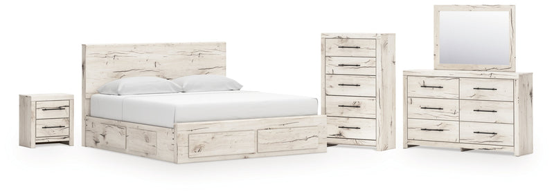Lawroy Panel Bed, Dresser, Mirror, Chest & Nightstand, Bedroom Set