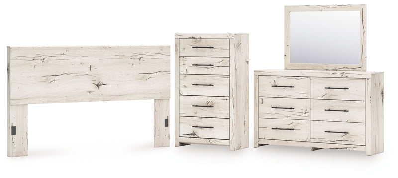 Lawroy Panel Bed, Dresser, Mirror, Chest & Nightstand, Bedroom Set