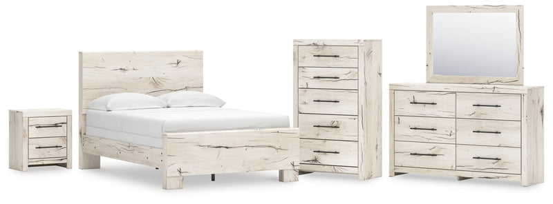 Lawroy Panel Bed, Dresser, Mirror, Chest & Nightstand, Bedroom Set