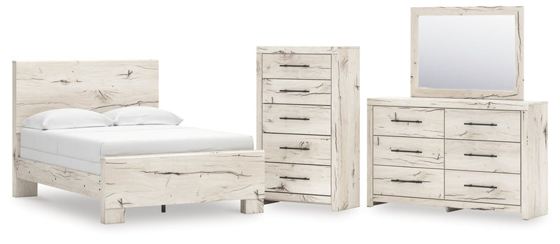 Lawroy Panel Bed, Dresser, Mirror, Chest & Nightstand, Bedroom Set
