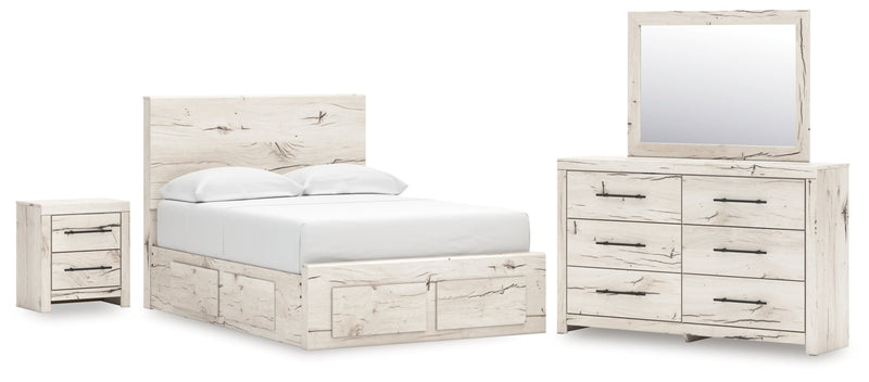 Lawroy Panel Bed, Dresser, Mirror, Chest & Nightstand, Bedroom Set