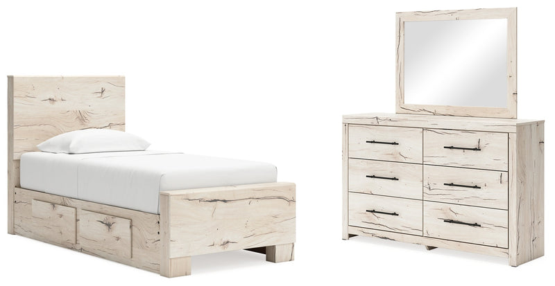 Lawroy Panel Bed, Dresser, Mirror, Chest & Nightstand, Bedroom Set