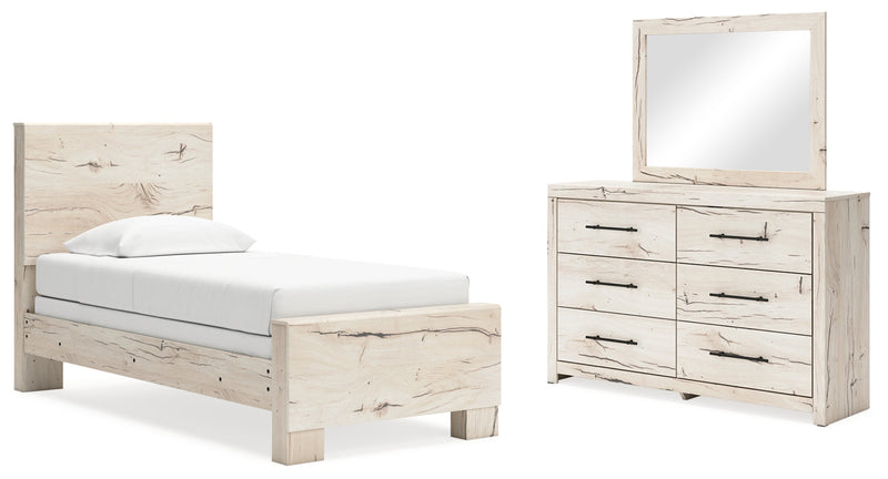 Lawroy Panel Bed, Dresser, Mirror, Chest & Nightstand, Bedroom Set
