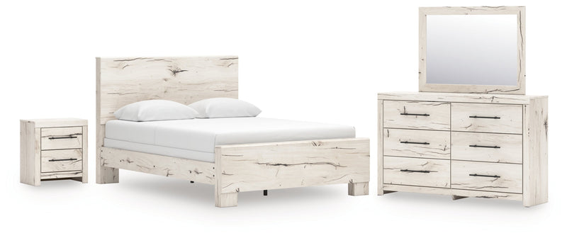 Lawroy Panel Bed, Dresser, Mirror, Chest & Nightstand, Bedroom Set