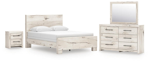 Lawroy Bedroom Sets Queen Panel Bed Dresser, Mirror and Nightstand