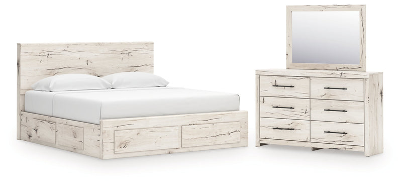 Lawroy Panel Bed, Dresser, Mirror, Chest & Nightstand, Bedroom Set