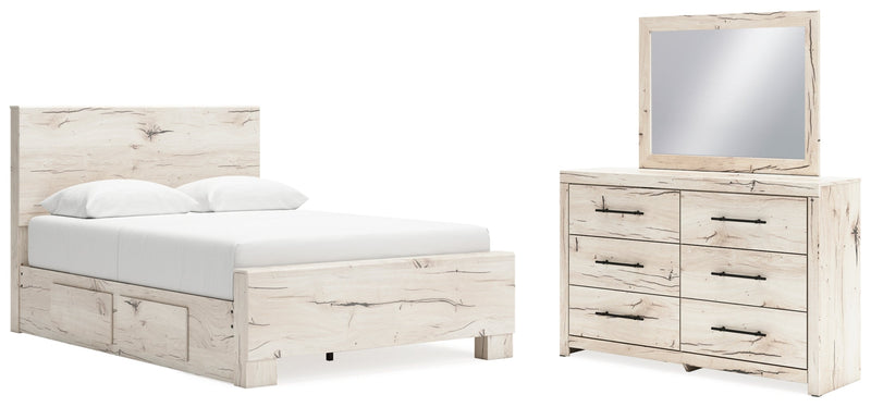 Lawroy Panel Bed, Dresser, Mirror, Chest & Nightstand, Bedroom Set