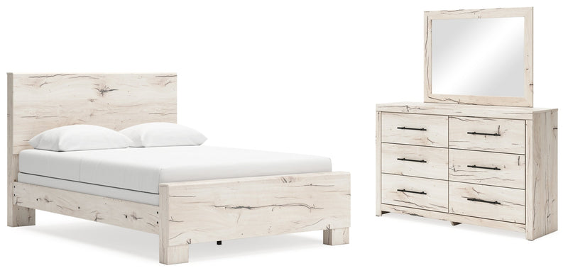 Lawroy Panel Bed, Dresser, Mirror, Chest & Nightstand, Bedroom Set