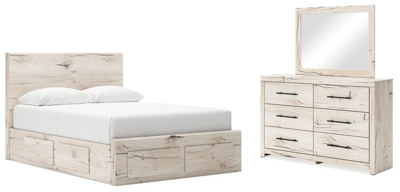 Lawroy Panel Bed, Dresser, Mirror, Chest & Nightstand, Bedroom Set
