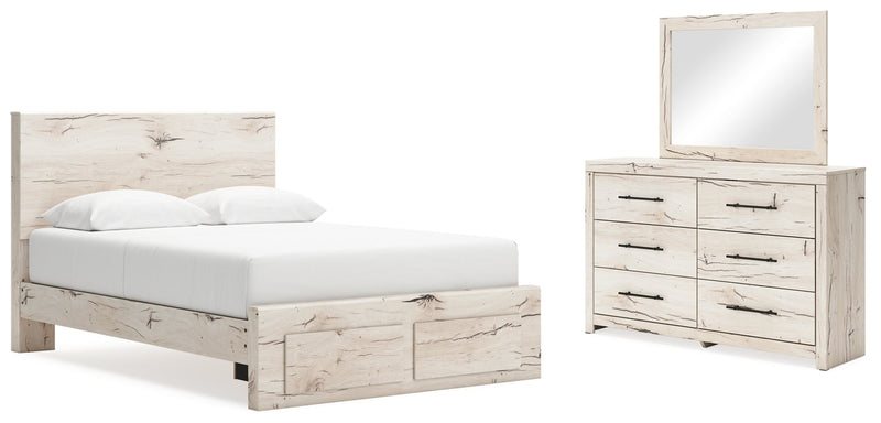 Lawroy Panel Bed, Dresser, Mirror, Chest & Nightstand, Bedroom Set