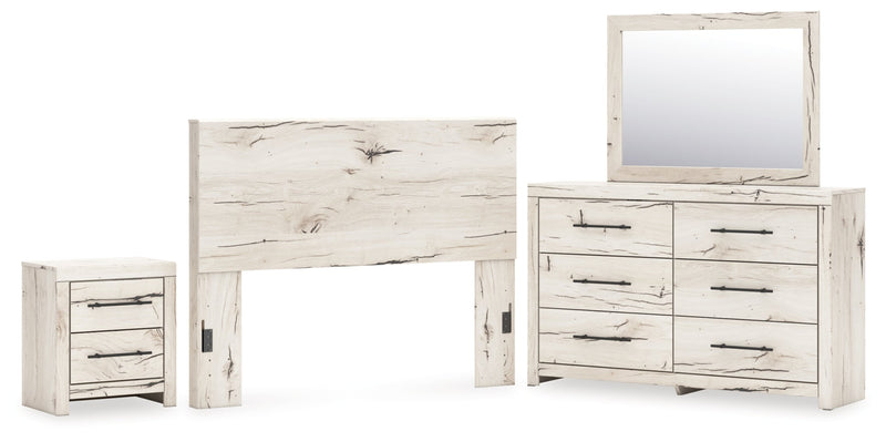 Lawroy Panel Bed, Dresser, Mirror, Chest & Nightstand, Bedroom Set
