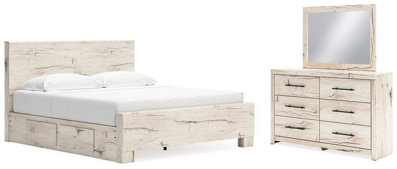 Lawroy Panel Bed, Dresser, Mirror, Chest & Nightstand, Bedroom Set