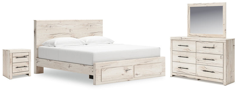 Lawroy Panel Bed, Dresser, Mirror, Chest & Nightstand, Bedroom Set