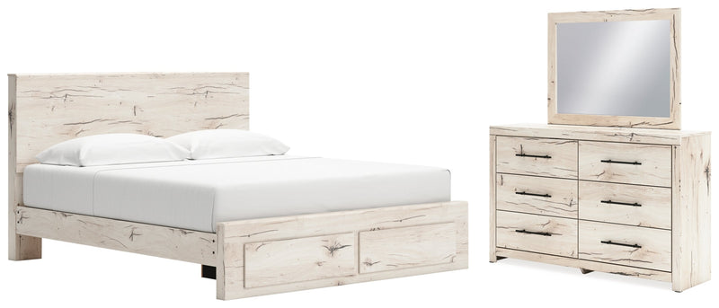 Lawroy Panel Bed, Dresser, Mirror, Chest & Nightstand, Bedroom Set