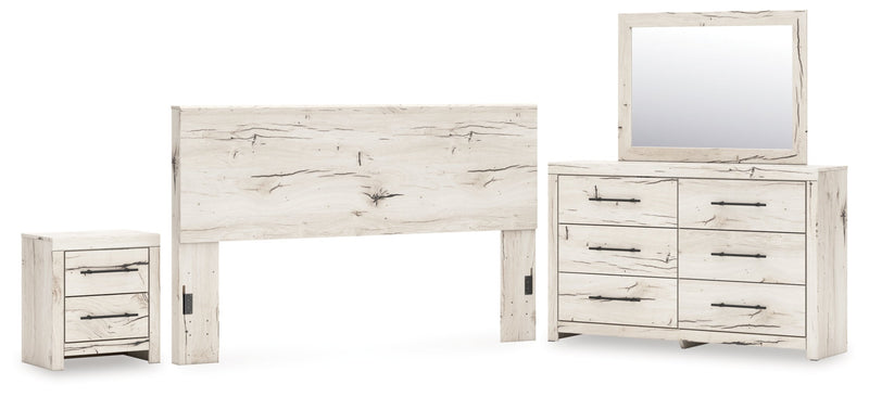 Lawroy Panel Bed, Dresser, Mirror, Chest & Nightstand, Bedroom Set