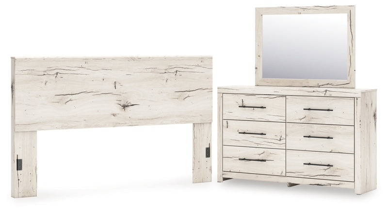 Lawroy Panel Bed, Dresser, Mirror, Chest & Nightstand, Bedroom Set