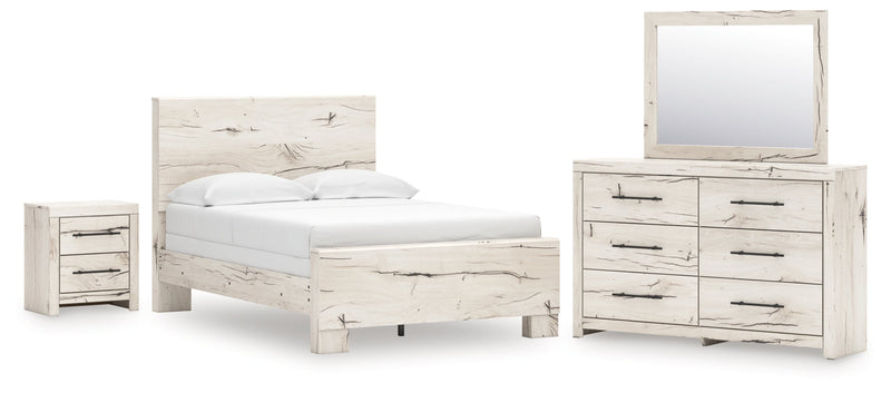 Lawroy Panel Bed, Dresser, Mirror, Chest & Nightstand, Bedroom Set
