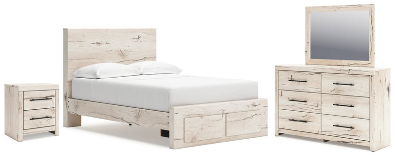 Lawroy Panel Bed, Dresser, Mirror, Chest & Nightstand, Bedroom Set