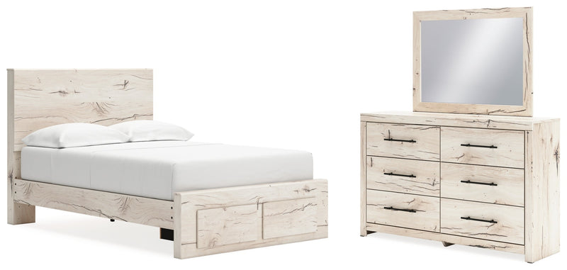 Lawroy Panel Bed, Dresser, Mirror, Chest & Nightstand, Bedroom Set