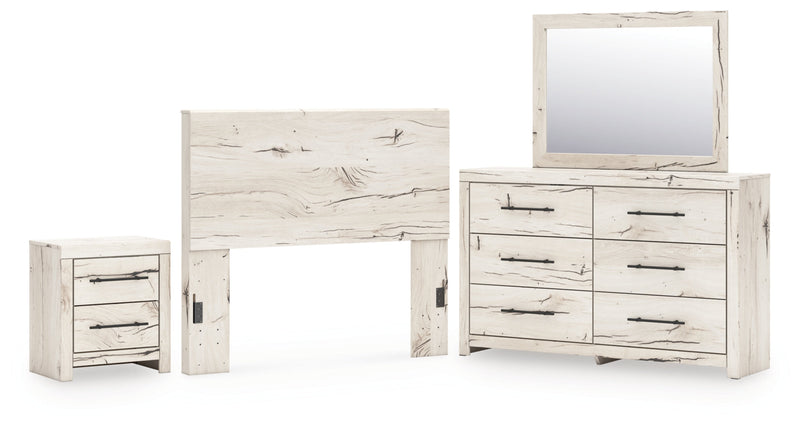 Lawroy Panel Bed, Dresser, Mirror, Chest & Nightstand, Bedroom Set
