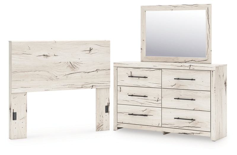 Lawroy Panel Bed, Dresser, Mirror, Chest & Nightstand, Bedroom Set