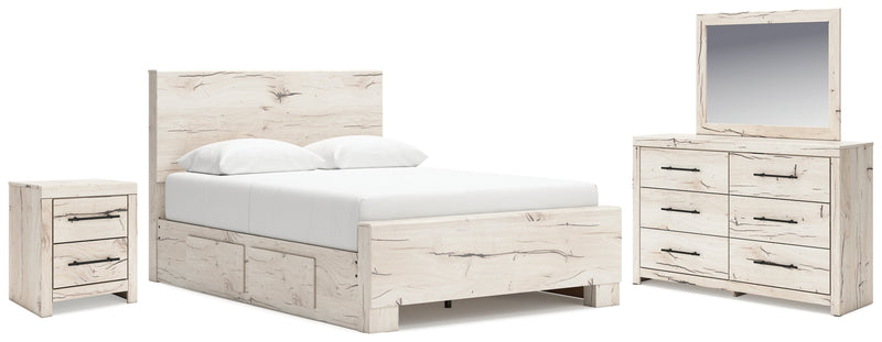 Lawroy Panel Bed, Dresser, Mirror, Chest & Nightstand, Bedroom Set