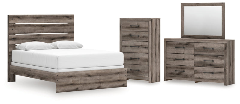 Graystorm Panel Bed, Dresser, Mirror, Chest & Nightstand, Bedroom Set
