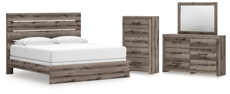 Graystorm Panel Bed, Dresser, Mirror, Chest & Nightstand, Bedroom Set