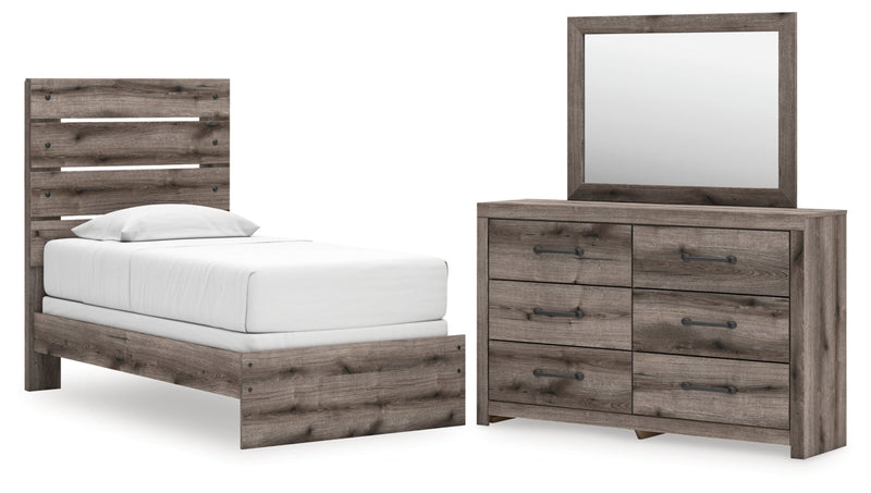 Graystorm Panel Bed, Dresser, Mirror, Chest & Nightstand, Bedroom Set