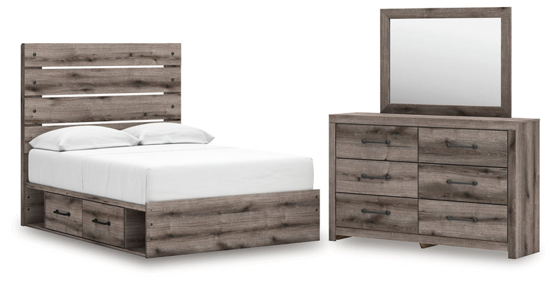 Graystorm Panel Bed, Dresser, Mirror, Chest & Nightstand, Bedroom Set