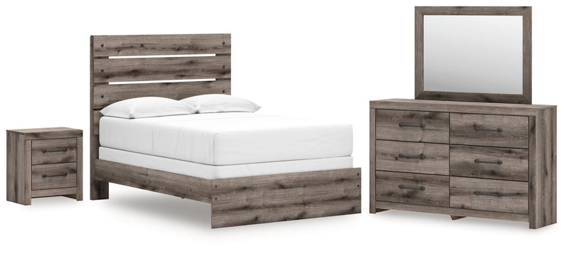 Graystorm Panel Bed, Dresser, Mirror, Chest & Nightstand, Bedroom Set