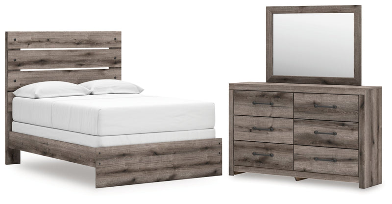 Graystorm Panel Bed, Dresser, Mirror, Chest & Nightstand, Bedroom Set