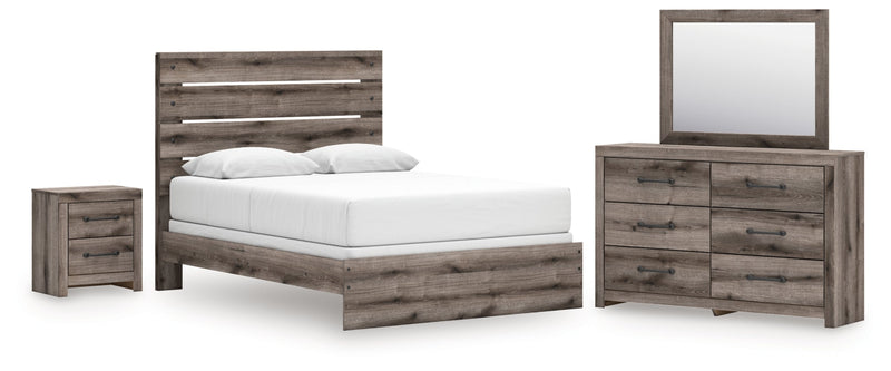 Graystorm Panel Bed, Dresser, Mirror, Chest & Nightstand, Bedroom Set