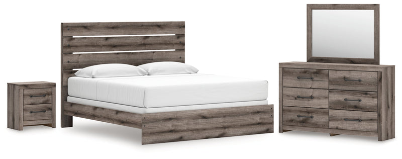 Graystorm Panel Bed, Dresser, Mirror, Chest & Nightstand, Bedroom Set