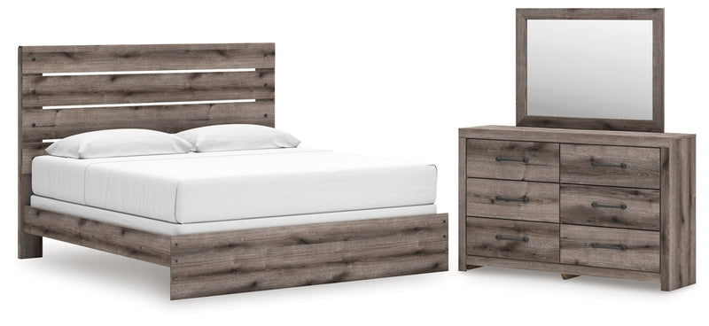 Graystorm Panel Bed, Dresser, Mirror, Chest & Nightstand, Bedroom Set