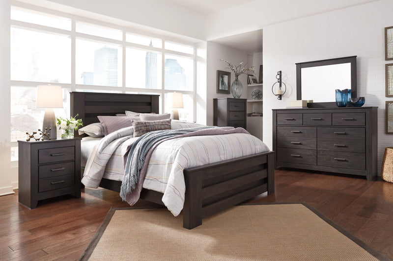 Brinxton Panel Bed, Dresser, Mirror, Chest & Nightstand, Bedroom Set