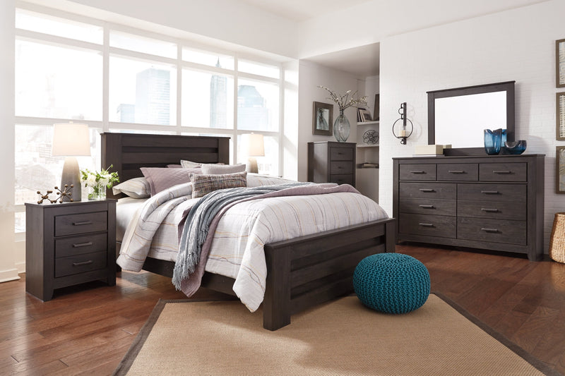 Brinxton Panel Bed, Dresser, Mirror, Chest & Nightstand, Bedroom Set