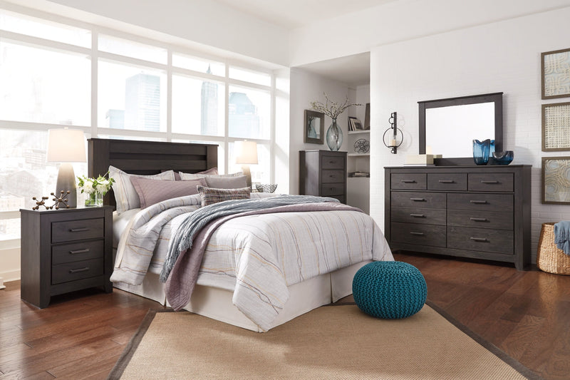 Brinxton Panel Bed, Dresser, Mirror, Chest & Nightstand, Bedroom Set
