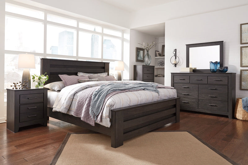 Brinxton Panel Bed, Dresser, Mirror, Chest & Nightstand, Bedroom Set
