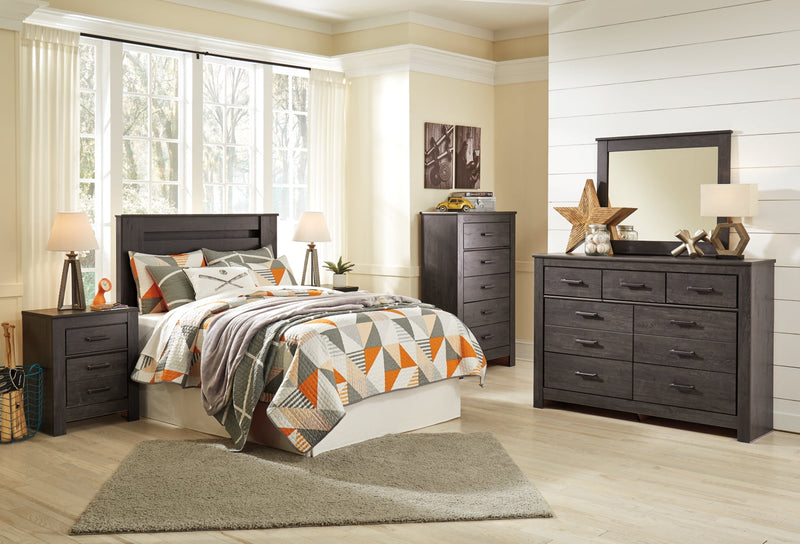 Brinxton Panel Bed, Dresser, Mirror, Chest & Nightstand, Bedroom Set