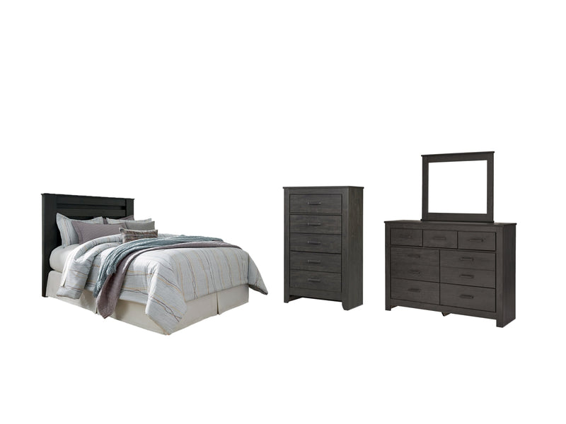 Brinxton Panel Bed, Dresser, Mirror, Chest & Nightstand, Bedroom Set
