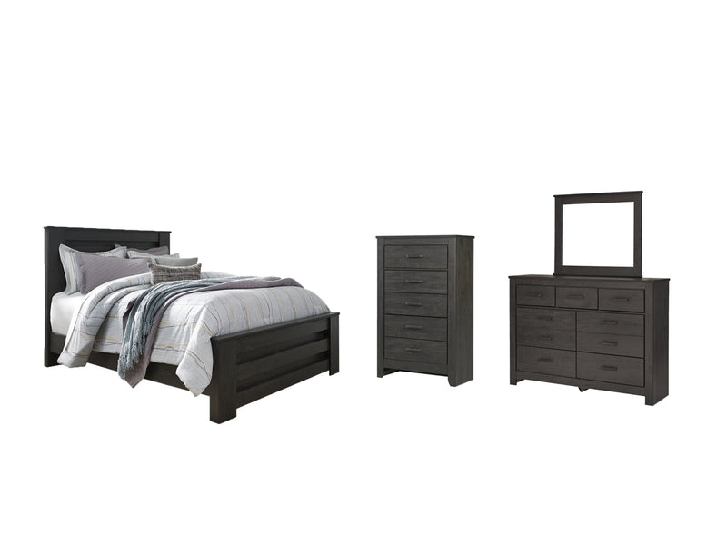 Brinxton Panel Bed, Dresser, Mirror, Chest & Nightstand, Bedroom Set
