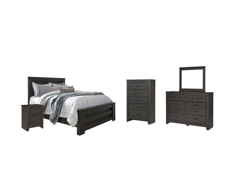 Brinxton Panel Bed, Dresser, Mirror, Chest & Nightstand, Bedroom Set